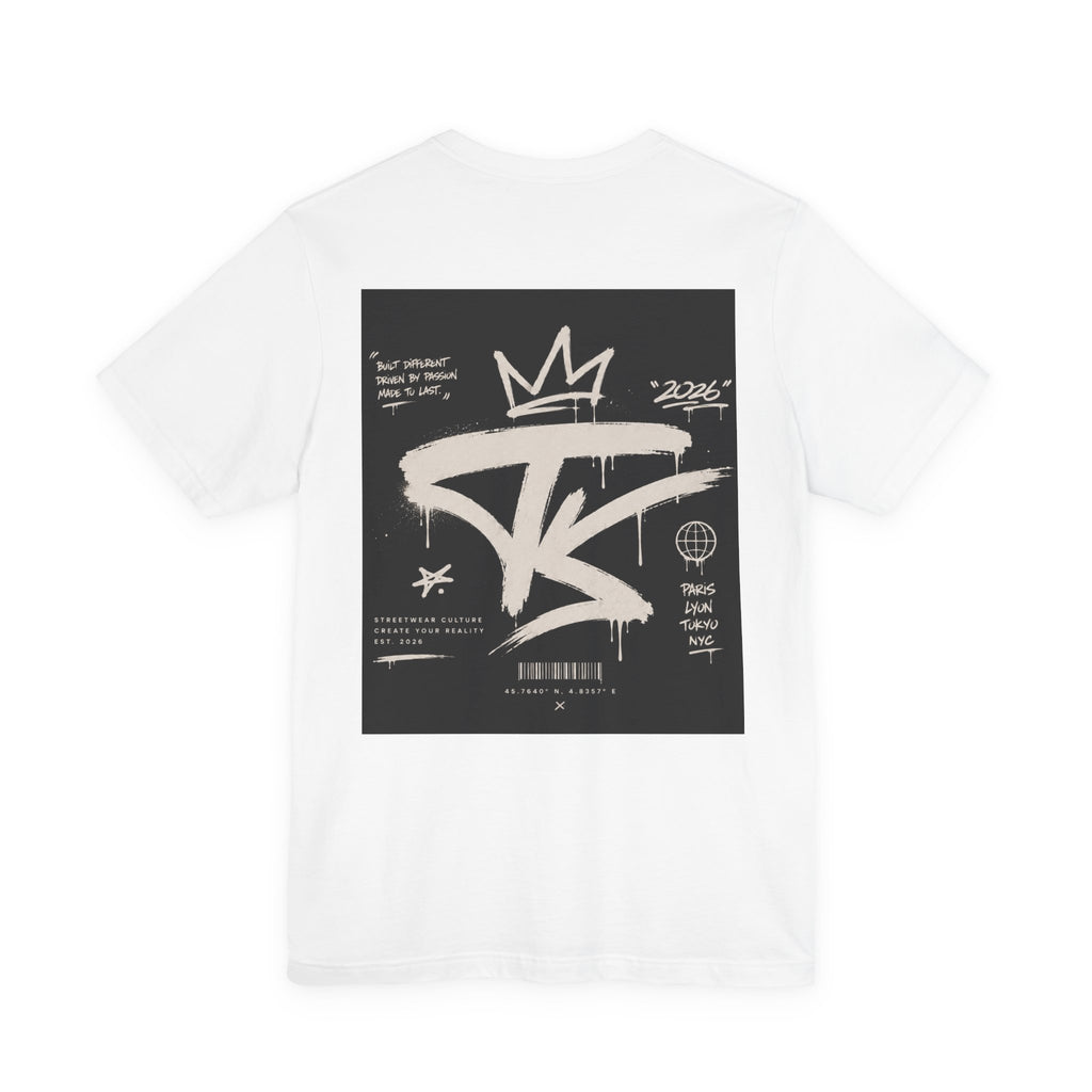 Graffiti Crown Back-Print Tee — Streetwear Graphic T-Shirt