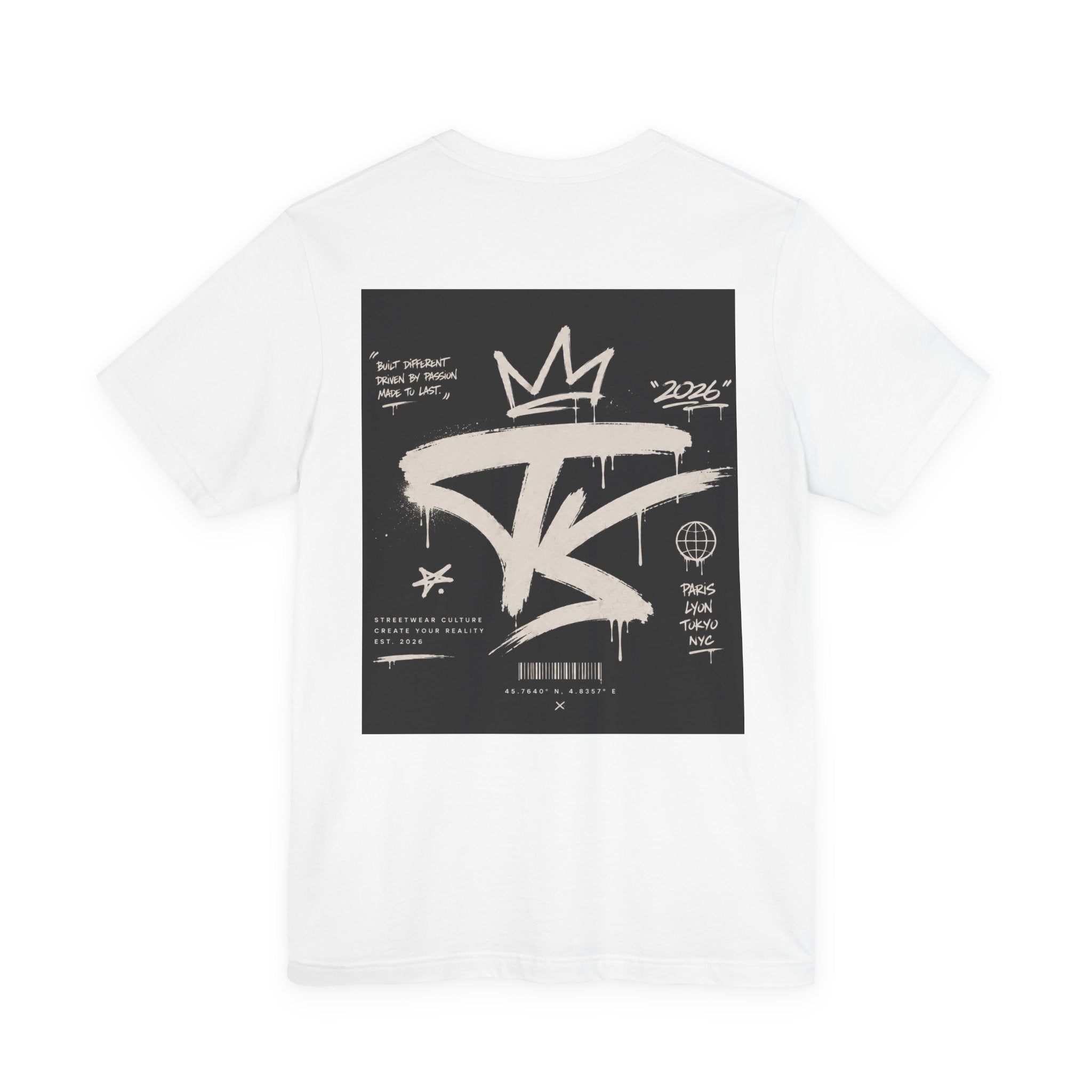 Graffiti Crown Back-Print Tee — Streetwear Graphic T-Shirt